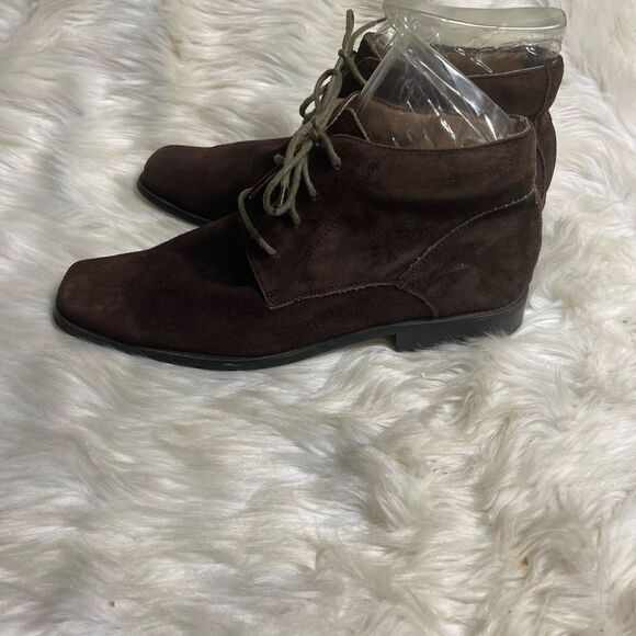 Fratelli Select leather Brown Suede high top lace up  Men’s shoes size 10M - Picture 2 of 10